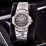 Best Copy Nautilus Patek Philippe Gray Face Watch Ladies Swiss Quality